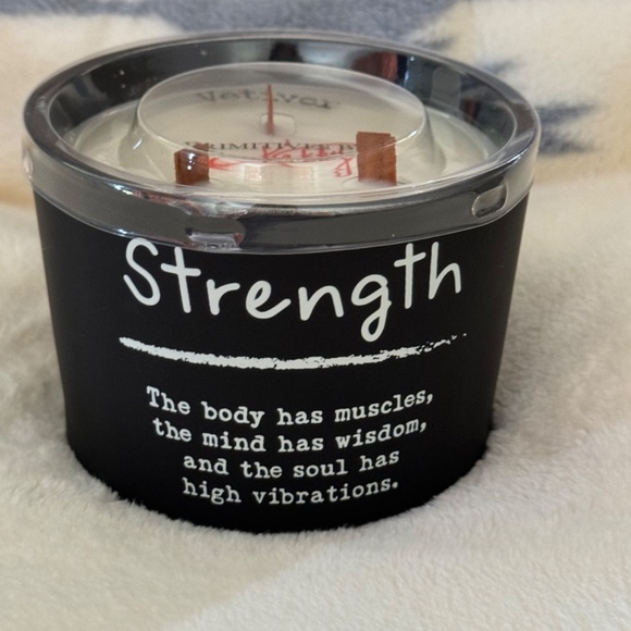 STRENGTH Lot x 2: Matte Black Glass Candle Primitives by Kathy Red Wish Bracelet - Picture 4 of 16